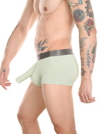 Men’s Dual Ball Pouch Trunks With Fly Front