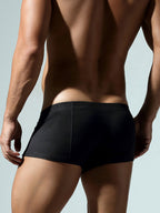 2 Pack Men's Soft Solid Color Simple Comfortable Breathable Trunks