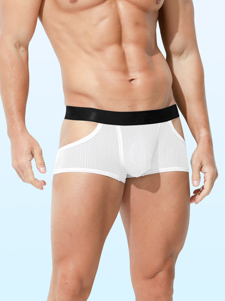 3 Pack Men's Breathable Mesh Lightweight & Airy Supportive Fit Trunks