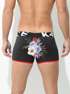 2 Pack Men's Sexy Modal Trunks with Open Front & Back and Removable Pouch