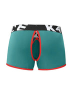 2 Pack Men's Sexy Modal Trunks with Open Front & Back and Removable Pouch