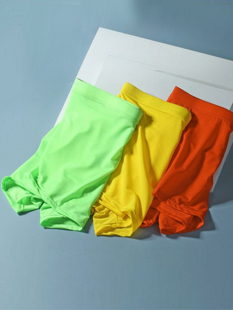 Lightweight Breathable Ice Silk U Contoured Boxers for Men