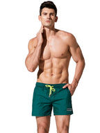 Men’s Neon Drawstring Swim Board Shorts