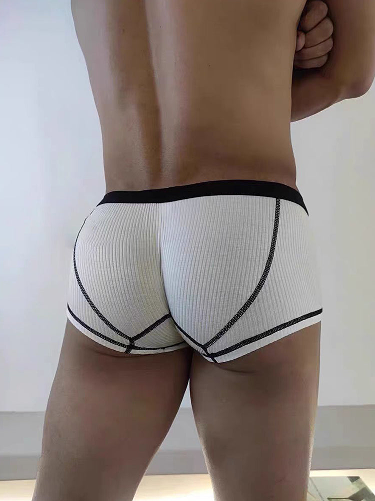 3 Pack Men's Ultra-Thin Cooling Large Supportive Pouch Breathable Low-Rise Trunks