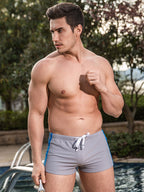 Men’s Athletic Swim Trunks with Removable Pad