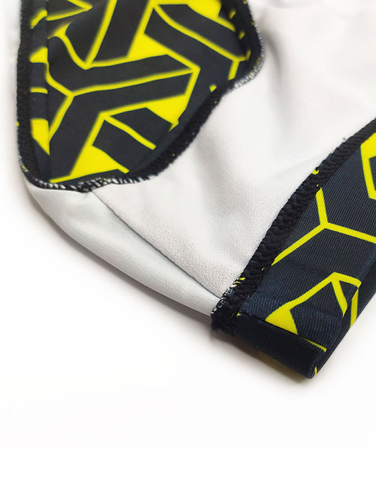 Men's 3D Pouch Printed Fitness Swim Briefs