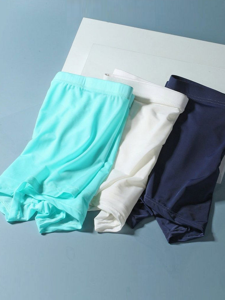 Lightweight Breathable Ice Silk U Contoured Boxers for Men