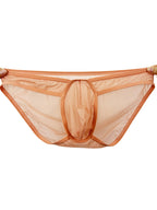 2 Pack Men's Ice Silk Breathable Sexy Low-Rise Anti-Odor Briefs