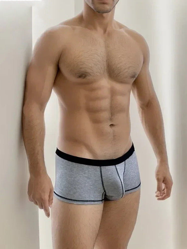 3 Pack Men's Ultra-Thin Cooling Large Supportive Pouch Breathable Low-Rise Trunks
