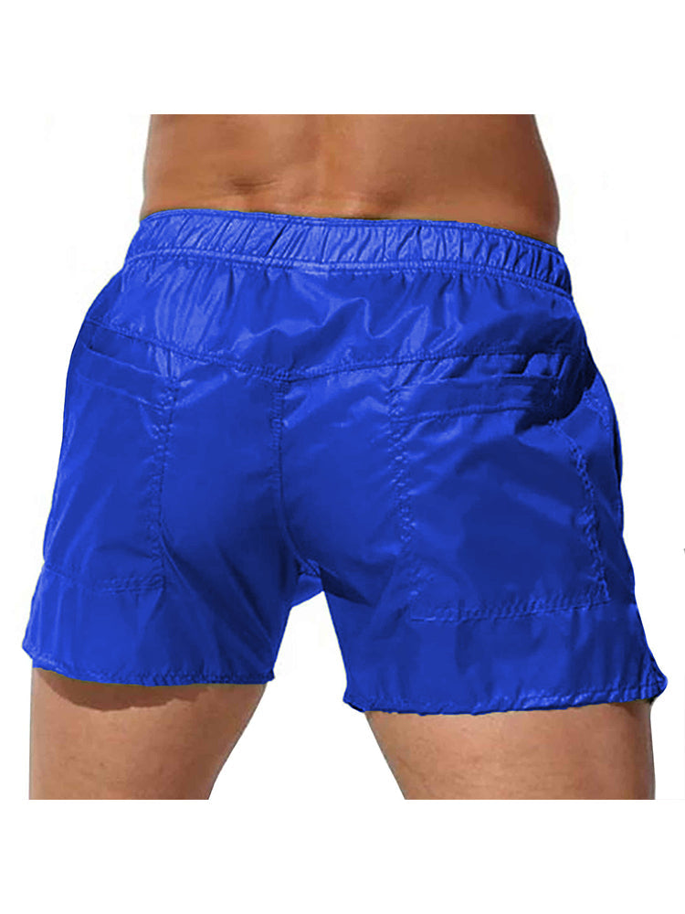 Men's Non-Lined Translucent Sexy Beach Shorts