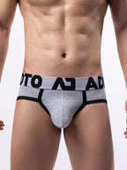 3 Pack Men's Gun and Bullet Separate Large Bag U-Shaped 3D Cut Loose Briefs