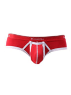 2 Pack Men's Detachable Front Pouch Durable Stretch Skin-Friendly Briefs