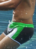 Men's Trendy Color-Block Swim Shorts