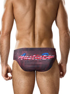Men's Low-Rise Stylish Animal Print Swim Briefs