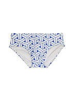Men's 3D Pouch Printed Fitness Swim Briefs