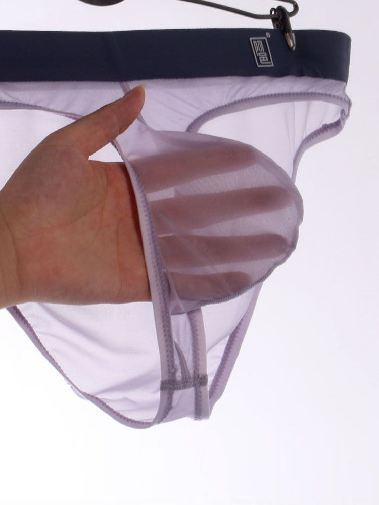 Men's Ultra-Soft Seamless Nylon Briefs Breathable Cooling Fit