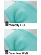 Lightweight Breathable Ice Silk U Contoured Boxers for Men