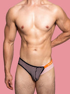2 Pack Men's Low Waist Sexy Mesh Breathable Sports Transparent Briefs