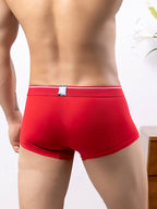 3 Pack Men's Mid-Rise Separation Breathable Elastic Trunks