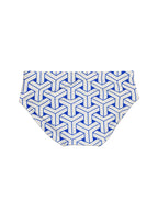 Men's 3D Pouch Printed Fitness Swim Briefs