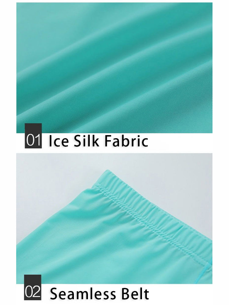 Lightweight Breathable Ice Silk U Contoured Boxers for Men