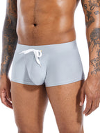 Men’s U Convex Pouch Swim Trunks with Drawstring