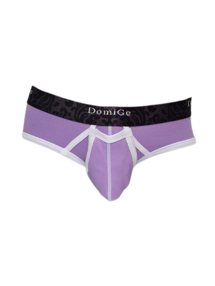 2 Pack Men's Detachable Front Pouch Durable Stretch Skin-Friendly Briefs