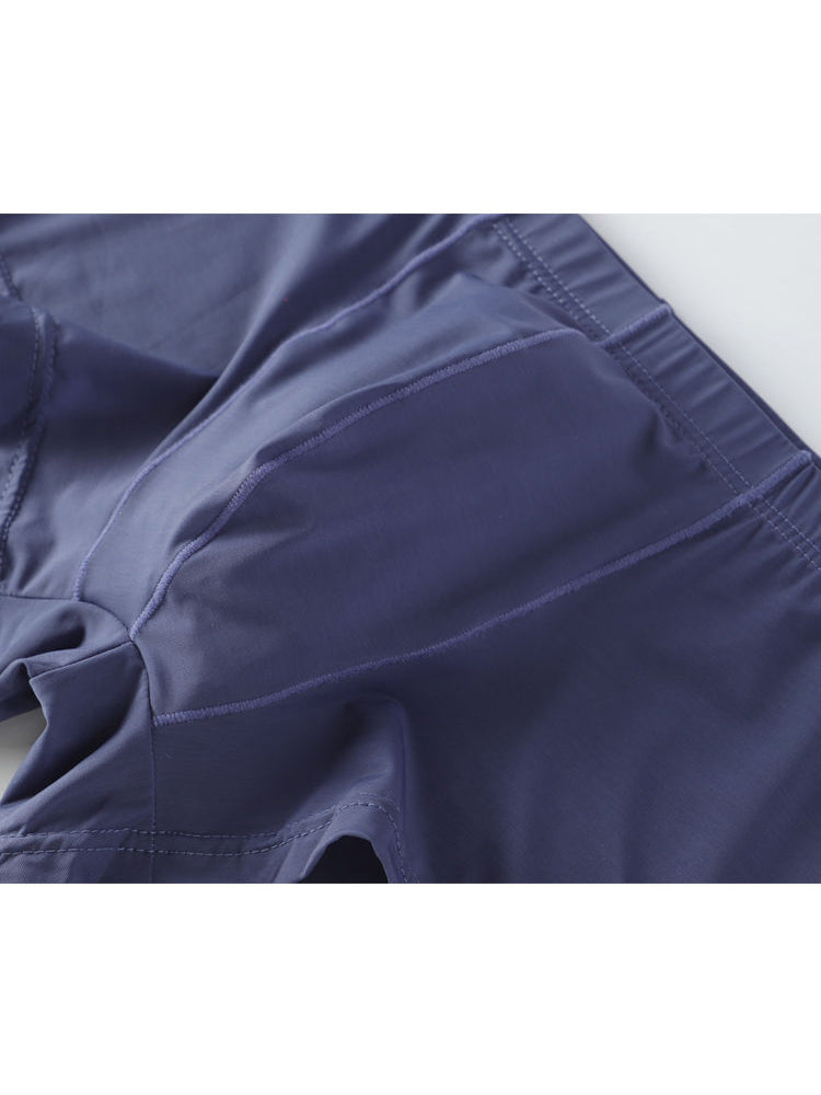 Lightweight Breathable Ice Silk U Contoured Boxers for Men