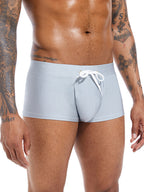 Men’s U Convex Pouch Swim Trunks with Drawstring