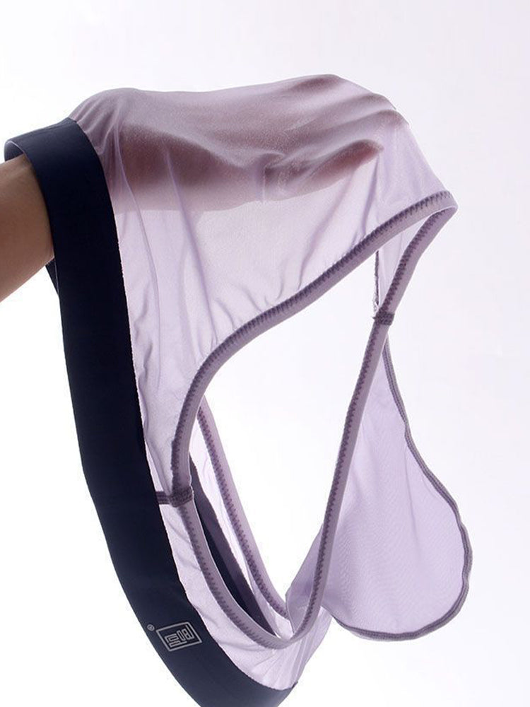 Men's Ultra-Soft Seamless Nylon Briefs Breathable Cooling Fit