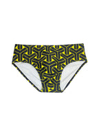 Men's 3D Pouch Printed Fitness Swim Briefs