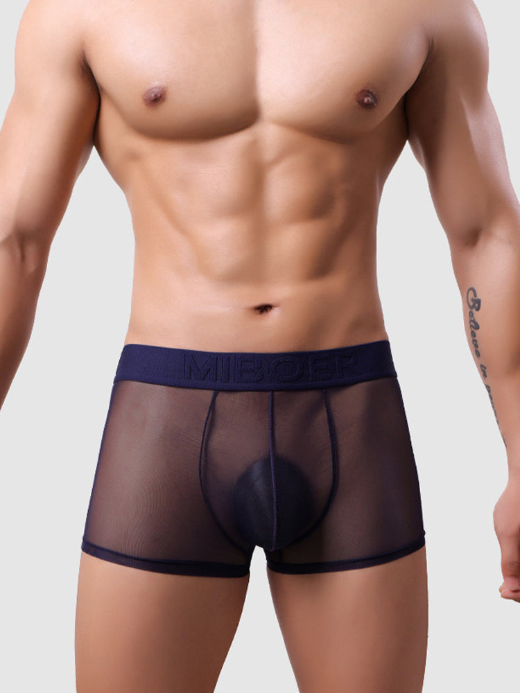 3 Pack Men's Invisible & Mesh Breathable Cooling Touch Trunks