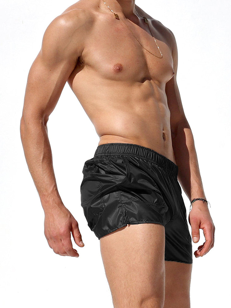 Men's Non-Lined Translucent Sexy Beach Shorts
