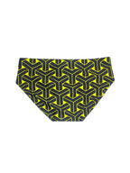 Men's 3D Pouch Printed Fitness Swim Briefs