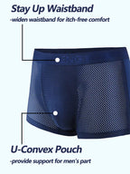 4 Pack Men’s Breathable Mesh Trunks with Antibacterial Fabric