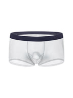 2 Pack Men's Ice Silk Separated Pouch Breathable Stretch Fit Trunks