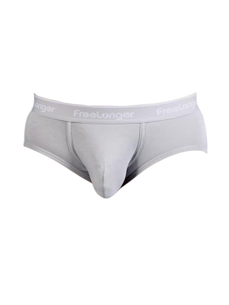FreeLonger Men's Comfy Separate Support Pouch Briefs