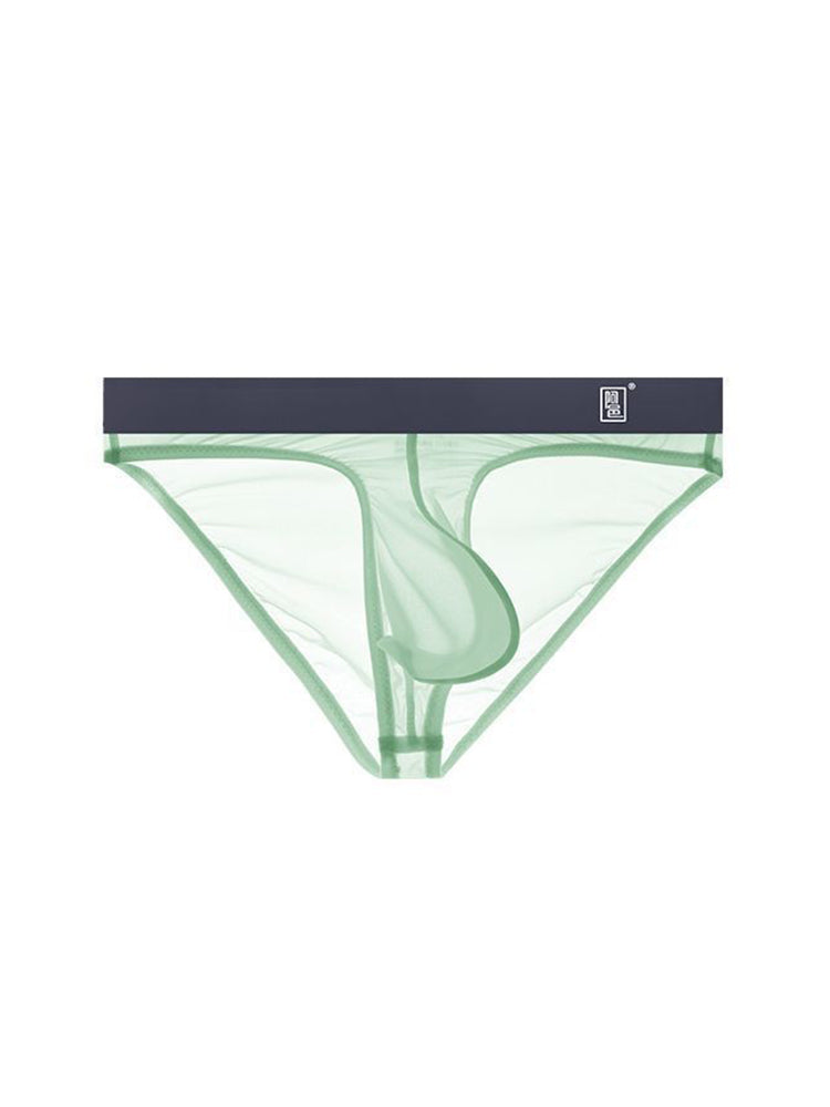 Men's Ultra-Soft Seamless Nylon Briefs Breathable Cooling Fit