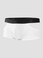 3 Pack Men's Breathable Mesh Lightweight & Airy Supportive Fit Trunks