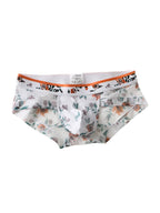4 Pack Men’s Flower Print Pouch Silky Touch Briefs
