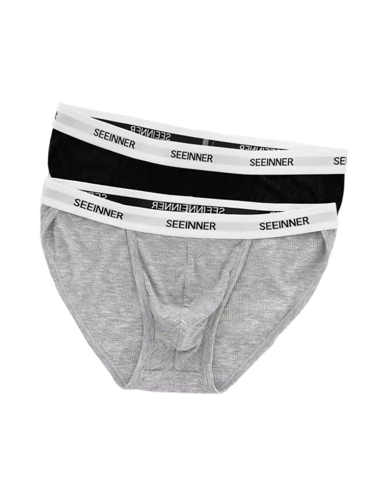 3 Pack Men's Sporty Comfy Waistband Briefs