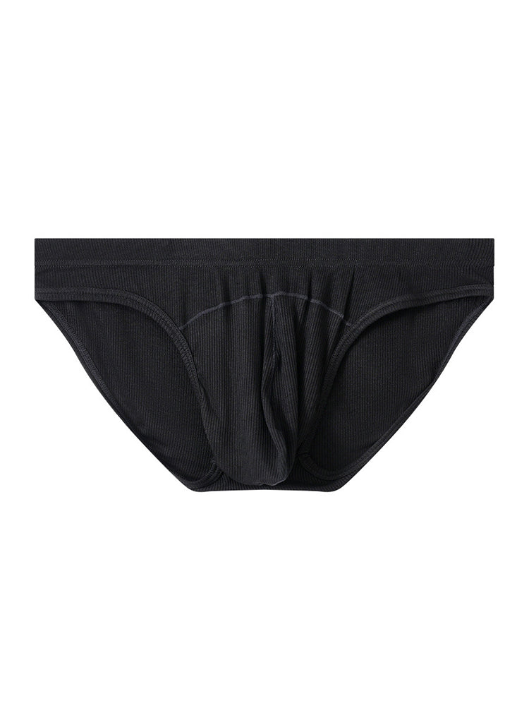 3 Pack Men's Sexy Threaded U-Shaped Briefs