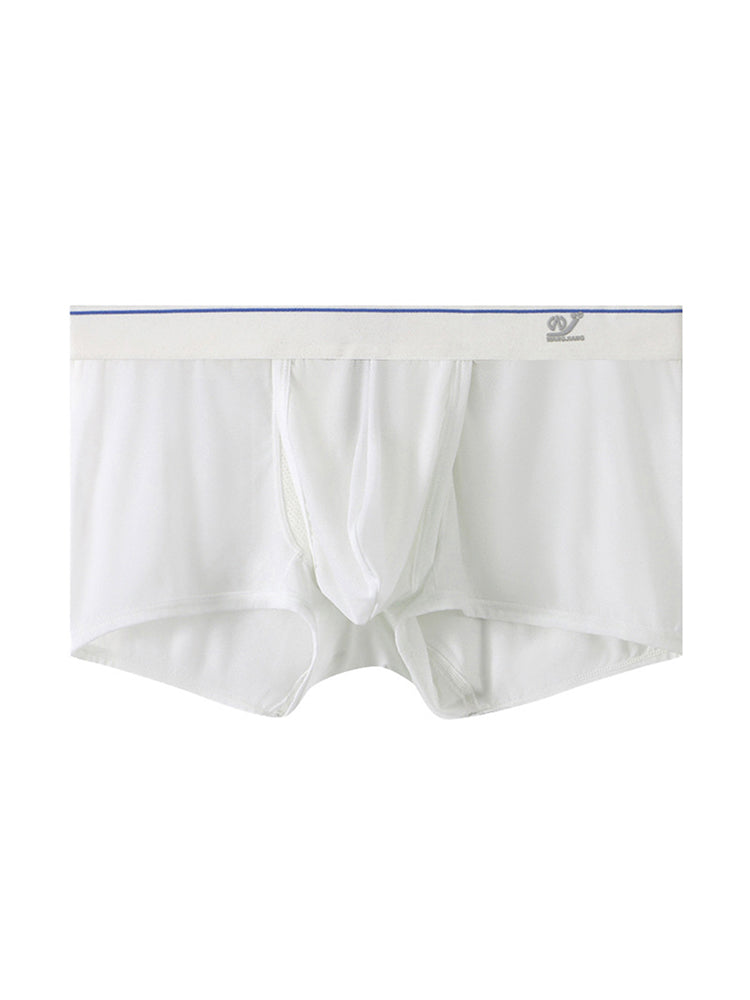 2 Pack Men's Breathable Mesh Trunks with Fly