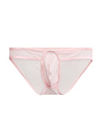2 Pack Men's Ice Silk Breathable Sexy Low-Rise Anti-Odor Briefs