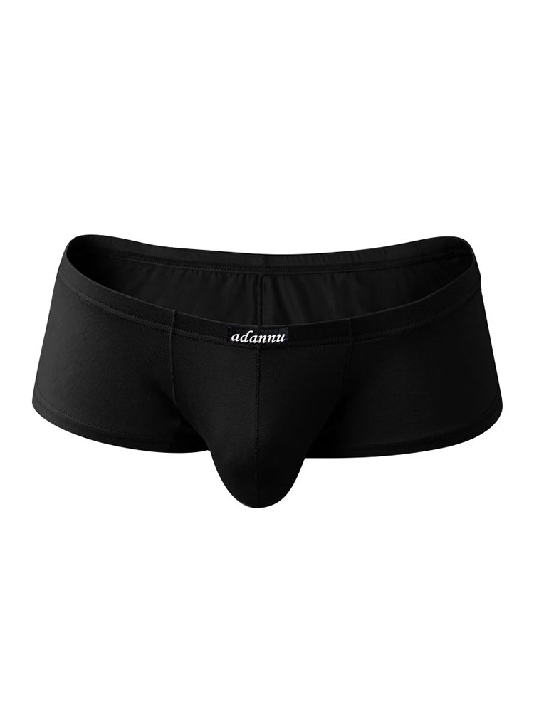 2 Pack Men's Comfy Low-rise Contoured Pouch Trunks