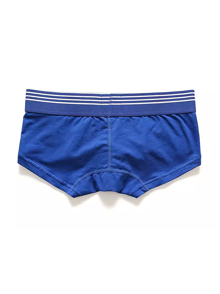 Men's Slim-Fit Cotton Trunks - Low Rise & Lifting Support