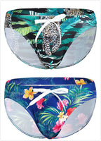 Mens Bulge Pouch Surfing Printed Bohemian Swim Briefs
