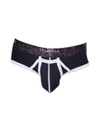 2 Pack Men's Detachable Front Pouch Durable Stretch Skin-Friendly Briefs
