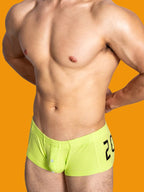 2-pack Men's Solid Color Comfortable Button-down Trunks