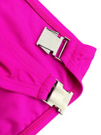 Men's Quick-Dry Odor-Control Solid Color Side Snap Swim Briefs